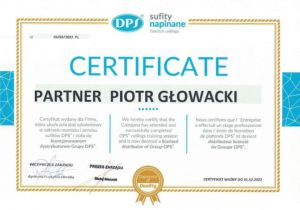 certyfikat PGPartner